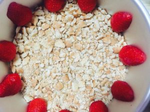 Strawberry tofu cake step3