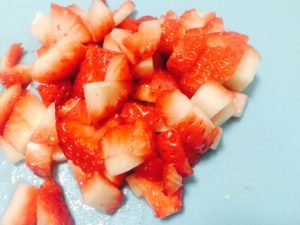 Strawberry tofu cake step5
