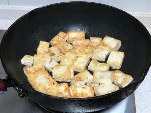 Fry Tofu with Egg step 2